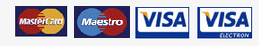 Tarjetas aceptadas: Mastercard, Maestro, Visa